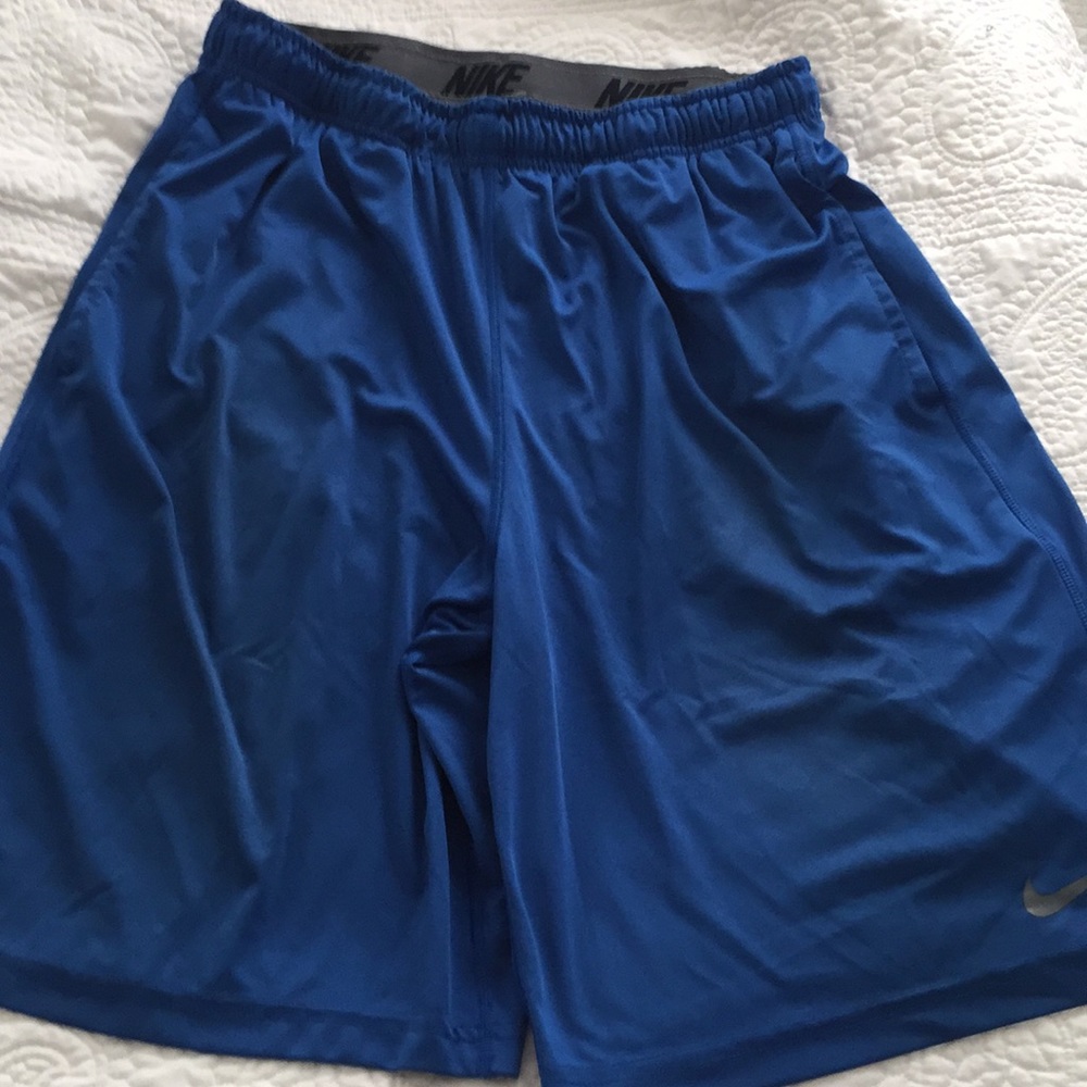 Men’s blue NIKE Dri-fit shorts